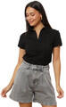 La Modeuse Blúzok 75140_P177568 Fekete EU XXL