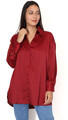 La Modeuse Ingek / Blúzok 70714_P165399 Bordó EU XL