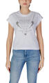 Guess Rövid ujjú pólók SS CN SLEEVES STRASS W5RI06 I3Z14 Fehér EU M