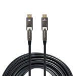 Gembird HDMI D-A kábel 10m v2.0 AOC 4K UHD 60Hz fekete Gembird (CCAP-HDMIDD-AOC-10M)