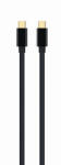 Gembird miniDisplayPort kábel 1.8m fekete 4K UHD Gembird (CCP-mDPmDP2-6)