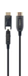 Gembird HDMI D-A kábel 20m fekete v2.0 AOC 4K UHD 3D Gembird (CCBP-HDMID-AOC-20M)