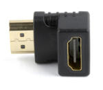Gembird HDMI apa / anya adapter fekete derékszögű Gembird (A-HDMI90-FML)