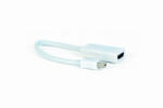 Gembird miniDisplayPort / HDMI adapter kábel 0.15m fehér Gembird (A-mDPM-HDMIF-02-W)