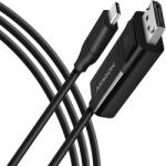 AXAGON USB-C / DisplayPort kábel aktiv 1.8m fekete AXAGON (RVC-DPC)