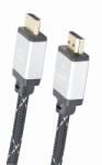 Gembird HDMI kábel 1m v2.0 4K UHD 60Hz fonott fekete-ezüst Gembird (CCB-HDMIL-1M)