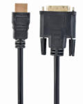 Gembird HDMI / DVI-D (18+1) kábel 0.5m fekete Gembird (CC-HDMI-DVI-0.5M)