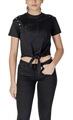 Guess Rövid ujjú pólók CN SS EYELET TONE ON W5GI18 I3Z14 Fekete EU S