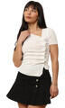 La Modeuse Blúzok 75135_P177556 Fehér EU M / L