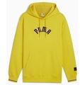 PUMA Pulóverek CLASSICS PLAY PARIS HOODIE JUNIOR Citromsárga EU M