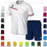 ERREA EVAN & NEW SKIN SET futball mez + nadrág SZETT - fehér-sötétkék-piros