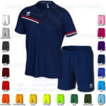 ERREA EVAN & NEW SKIN SET futball mez + nadrág SZETT - sötétkék-piros-fehér