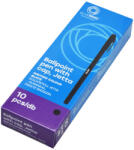 BLUERING Golyóstoll 0, 7mm eldobható, hatszögletű test kupakos Bluering® Jetta, írásszín fekete (50618) - iroda-ellatas