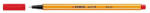 STABILO Rostirón, tűfilc 0, 4mm, STABILO Point 88 piros (88/40) - iroda-ellatas