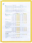 Durable Bemutatótábla panel, A4, 5 db/csomag, Durable Sherpa sárga (560604) - iroda-ellatas