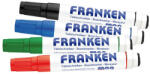 Franken Táblamarker készlet, 1-3mm, kerek, antibakteriális mágneses, Franken, 4 klf. szín (Z1703) - iroda-ellatas