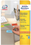 Avery Etikett címke, 45, 7 x21, 2mm, univerzális visszaszedhető, 48 címke/ív, 20 ív/doboz, Avery kék (L6039-20) - iroda-ellatas