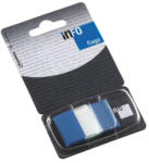 Info Notes Jelölőcímke 25x43mm, 50lap, műanyag, Info Notes Info Flags transzparens kék (7728-81) - iroda-ellatas