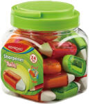 Keyroad Hegyező, 1 lyukú, radírral, 24 db/display, Keyroad Twist, vegyes színek (KR971837) - iroda-ellatas