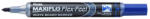 Pentel Táblamarker 1-5mm, hajlékony hegyű Pentel Maxiflo Flex Feel kék (MWL5SBF-CX)