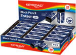 Keyroad Radír, 30 db/display, Keyroad Tec Black, fekete (KR972789) - iroda-ellatas