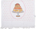 Clayre & Eef Prosop de maini si fata bumbac multicolor Cake 40x66 cm (CT030) Prosop
