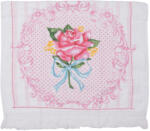 Clayre & Eef Prosop de maini si fata bumbac multicolor Rose 40x66 cm (CT026) Prosop