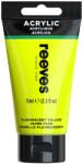Reeves Vopsea acrilică galben fluorescent 75 ml Reeves