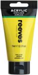 Reeves Vopsea acrilică galbenă 75 ml Reeves