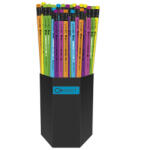 Connect Grafitceruza HB, radíros, fluo színű test és radír, Connect 72 db/csomag, (C-105880) - veryjet