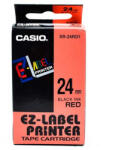 Casio Feliratozógép szalag XR-24RD1 24mmx8m Casio piros/fekete (XR24RD1) - veryjet