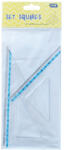 Educa Vonalzókészlet, háromszög 13 cm és 18cm, ( 45°/60° ) 2 db/bliszter Educa (3123) - veryjet