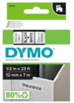 DYMO Feliratozógép szalag Dymo D1 S0720530/45013 12mmx7m ORIGINAL fekete/fehér (S0720530) - officefirst