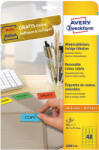 Avery Etikett címke, 45, 7 x21, 2mm, univerzális visszaszedhető, 48 címke/ív, 20 ív/doboz, Avery sárga (L6041-20) - officefirst