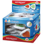 Keyroad Radír, PVC mentes 36 db/display Keyroad Triangular vegyes színek (KR970984) - officefirst