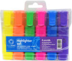 BLUERING Szövegkiemelő lapos testű készlet, Bluering® 6 klf. szín (JJ20503-6) - officefirst