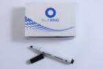 BLUERING Flipchart marker rostirón vizes vágott végű 1-4mm, Bluering® fekete (JJ20572C) - veryjet