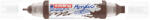 edding Akril marker 2-3mm, és 5-10mm, 3D kétvégű Edding 5400 barna (7580247010) - officefirst