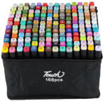  Kétvégű kreatív marker készlet, 168 klf. szín (EG10B12) - officefirst