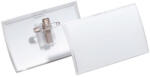 Durable Névkitűző 54 x90mm, kombi klippel, 25 db/csomag, Durable Click Fold áttetsző (821419) - veryjet