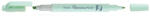 Pentel Szövegkiemelő kétvégű 1/3, 5mm, vágott és kúphegyű, Pentel pasztell zöld (SLW11P-KE) - officefirst