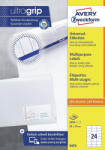 Avery Etikett címke, 70 x37mm, univerzális, 24 címke/ív, 100 ív/doboz, Avery fehér (3474) - veryjet