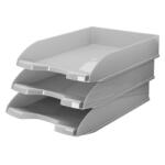 BLUERING Irattálca műanyag 345, 345x255x65mm, Bluering®, szürke (450 GRAY) - officefirst