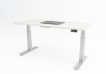  Birou reglabil pe inaltime TerrA9 Performance WHITE- 2 motoare marca Timotion + aplicatie bluetooth, CADRU ALB (Dimensiune blat: 120x60 cm, Culoare blat: Stejar 18mm) (A9WH120STJ)