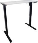 Terra Mob Prod Birou reglabil pe inaltime TerrA2DS BLACK - profil dreptunghiular , profil cadru Negru (Dimensiune blat: 137x67 cm, Culoare blat: Negru 25mm) (2DSBK137BK)