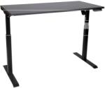 Terra Mob Prod Birou reglabil electric TerrA3 s BLACK - profil pătrat , 1 motor, cadrul negru (Dimensiune blat: 90x60 cm, Culoare blat: Alb 25mm) (A3SBK90WH)