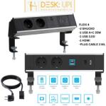 ABL SURSUM PRIZA PROFESIONALA FLEXI 4, 2 SHUCKO, 1 SLOT USB A+C 35W, HDMI, 1 USB 3.0 (flexi42sk1usb35hdmiusb3)