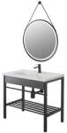 Feridras Set mobilier de baie Feridras Black cu oglinda cu LED (450100C+S4656B)