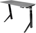 Terra Mob Prod Birou reglabil electric TerrA2Y Black-cadru in Y / profil cadru negru (Dimensiune blat: 120x60 cm, Culoare blat: Stejar 18mm) (2YBK120STJ)