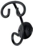  Agatatoare prosop Siena, metal lucrat manual, negru (150002-B)